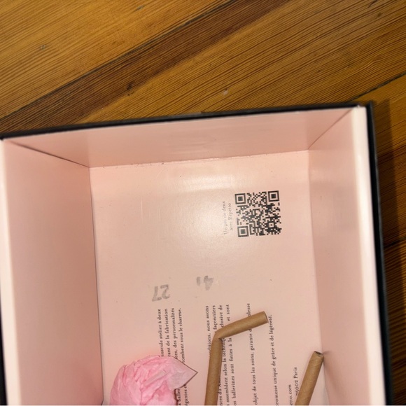 Repetto Camille ballet flats noir black with pink trim - Picture 7 of 9